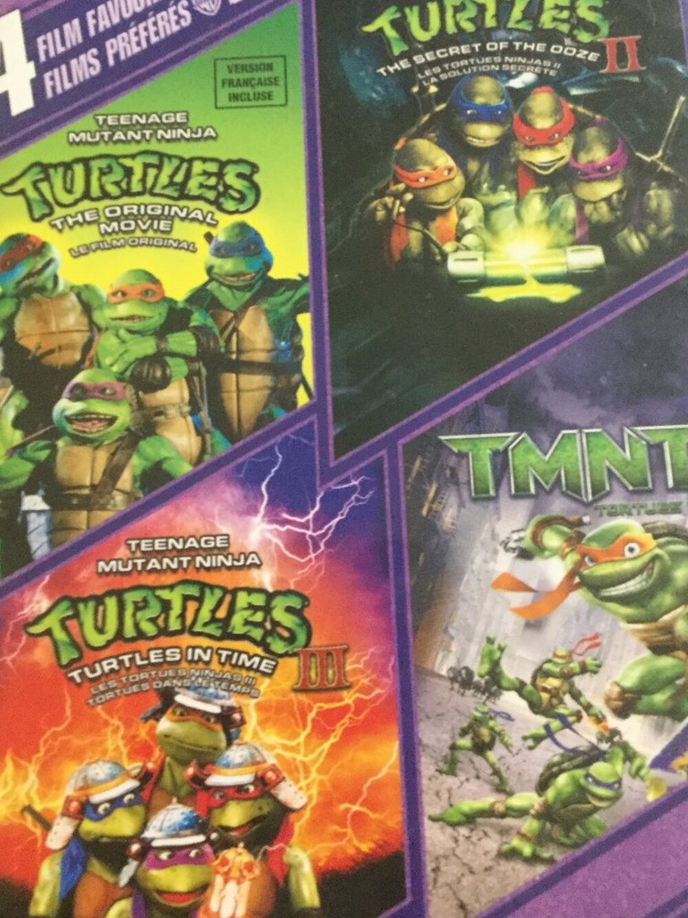 Ninja Turtle  DVD movies one is missing so #2 is missing rest in good condition